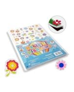 Naklejki piankowe kwiatki 20x30cm 5szt