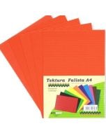 Tektura A4 falista pomarańczowa 5szt