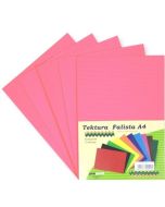 Tektura A4 falista różowa 5szt