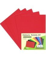 Tektura A4 falista wiśniowa 5szt