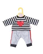 Dolly Moda - Striped Joggingsuit Heart 43cm