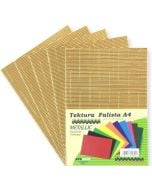 Tektura A4 falista metallic złota 5szt