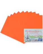 Filc A4 samoprzylepny pomarańczowy 20x30cm 10szt