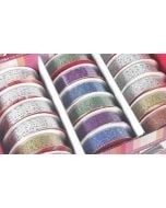 Taśma ozdobna koronkowa brokat 18mmx1m (18szt)