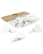 Klamerki drewniane z sercem 10szt