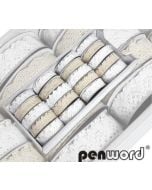 Wstążka ozdobna koronkowa 2,5cmx3m (20szt)