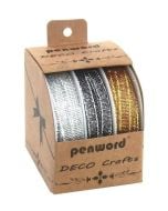 Wstążka ozdobna 6mmx3m 3szt (12kpl)