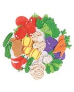 Naklejki z pianki warzywa 44szt