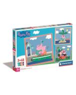 Puzzle 3x48 Super Kolor Peppa Pig