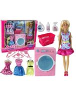 Lalka Anlily pralnia + akcesoria, pralka XXL