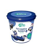 Klocki konstrukcyjne 8w1 Wiaderko Policja