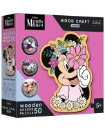 Puzzle drewniane 50 W świecie Minnie TREFL