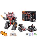 Klocki techniczne 3w1 robot auto czerwony