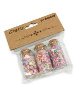 Konfetti 3 rodzaje w buteleczkach 3,5g