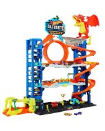 Hot Wheels City Mega Garaż Atak smoka HKX48