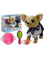 Interaktywny piesek na smyczy + akcesoria