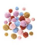Pompomy pluszowe Teddy 30szt