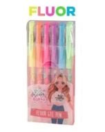 Długopis żelowy fluo 6 kolorów