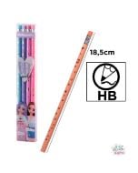 Ołówek z gumką Big Dream Girls 4szt.