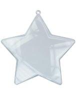 Dekoracje plastikowe gwiazdy 105mm 6szt
