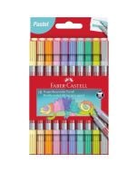 Flamastry dwustronne pastel 10 kol. FABER CASTELL