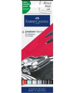 Pisak dwustronny Goldfaber Sketch car design 6 kol