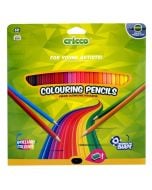 Kredki trójkątne z temperówką 60 kolorów CRICCO