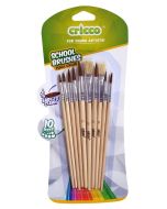 Pędzelki szkolne drewniane 10szt CRICCO