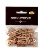 Klamerki drewniane 25mm 25szt