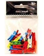 Klamerki kolorowe małe ok. 25szt