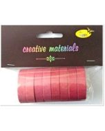 Taśmy papierowe różowe 10mm 8szt