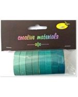 Taśmy papierowe zielone 10mm 8szt