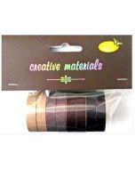 Taśmy papierowe brązowe 10mm 8szt