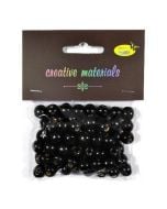 Koraliki drewniane czarne 10mm 25g