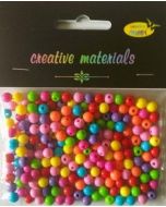 Koraliki okrągłe kolorowe 6mm ok 22g