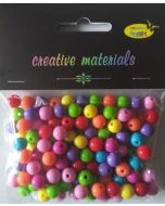 Koraliki okrągłe kolorowe 8mm ok 40g