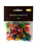 Koraliki kolorowe transparentne ok 150szt