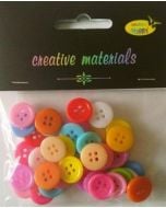 Guziki pastelowe kolorowe 15mm 12g ok.40szt