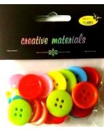 Guziki pastelowe kolorowe 23mm 19g ok.20szt