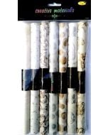 Papier transparentny z nadrukiem 25x30cm 7szt