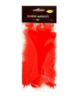 Piórka miękkie czerwone 15szt