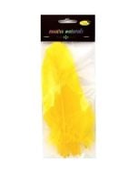 Piórka twarde żółte 10szt