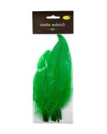 Piórka twarde zielone 10szt