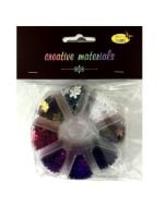 Cekiny kwiatki 8 kolorów 6mm 40g