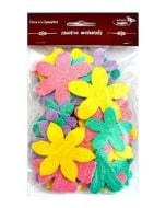 Kwiatki brokatowe 60szt