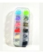 Półperełki z mikrostrukturą 4mm 12 kolorów