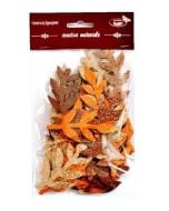 Gałązki brokatowe tonacja brązowa 36szt