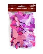 Motyle brokatowe 52szt