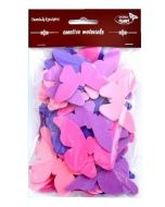 Motyle różowo-fioletowe 52szt