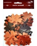 Koniczyny tonacja brązowa 44szt